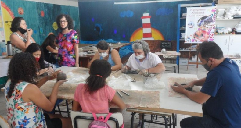 Artesanave inicia as atividades com Oficina de Cerâmica no CIC