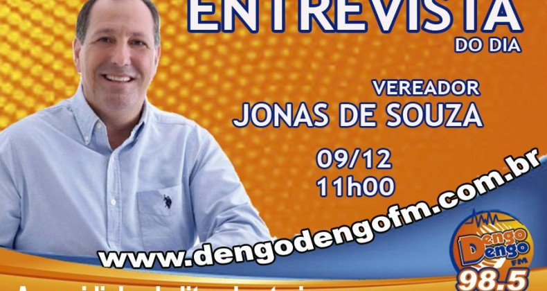 ENTREVISTA DO DIA: Vereador eleito Jonas de Souza (PL)