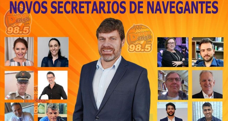 Prefeito Liba (DEM), anuncia 12 dos 16 secretários de Navegantes
