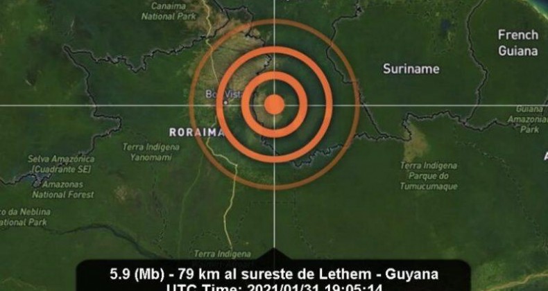 Terremoto é registrado em cidades do Norte do Brasil