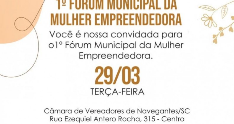 1º Fórum Municipal da Mulher Empreendedora de Navegantes 2022