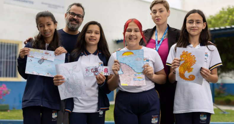 Em Navegantes, o projeto “Escola Azul” conscientiza os alunos sobre cuidado com o oceano